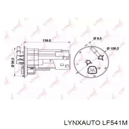 Бензонасос LF541M Lynxauto