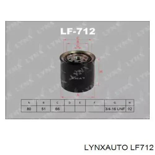 LF712 Lynxauto топливный фильтр