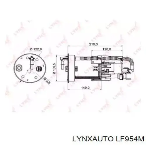 Топливный фильтр LF954M Lynxauto