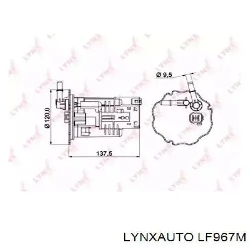 Топливный фильтр LF967M Lynxauto