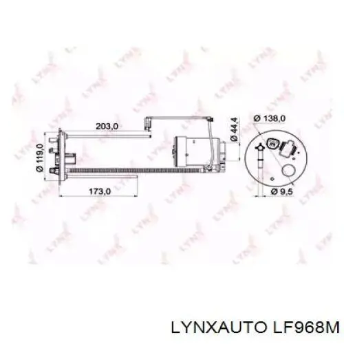 Топливный фильтр LF968M Lynxauto