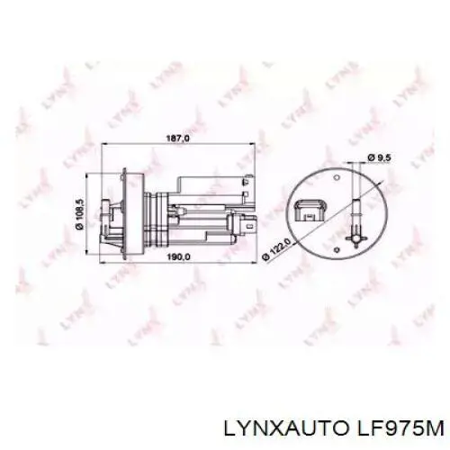 Топливный фильтр LF975M Lynxauto