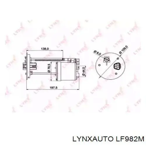 Топливный фильтр LF982M Lynxauto