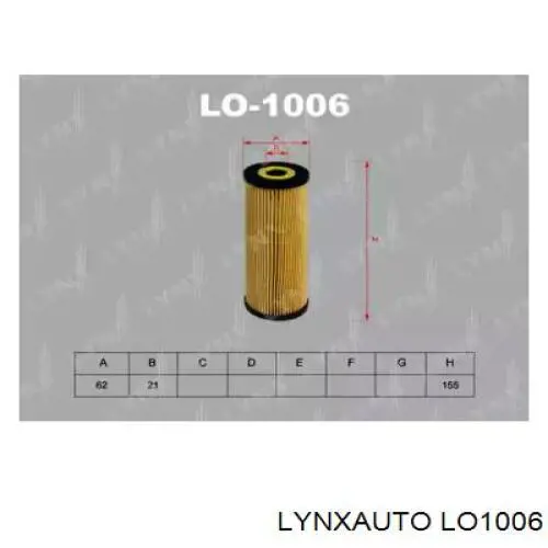 LO1006 Lynxauto масляный фильтр