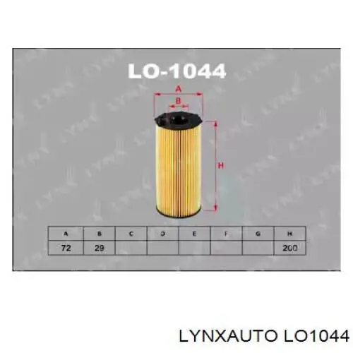LO1044 Lynxauto масляный фильтр