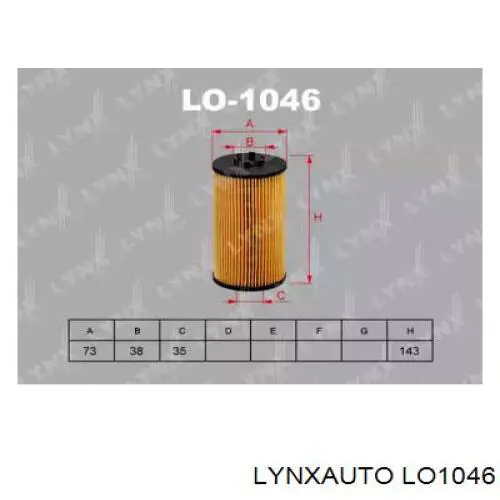 Масляный фильтр LO1046 Lynxauto