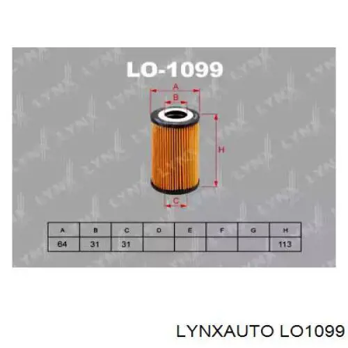 Масляный фильтр LO1099 Lynxauto