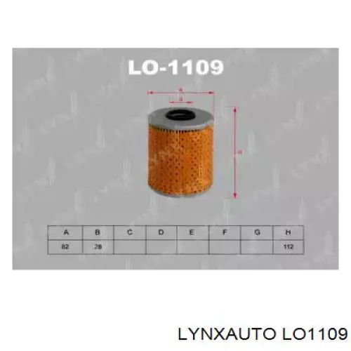 LO1109 Lynxauto масляный фильтр