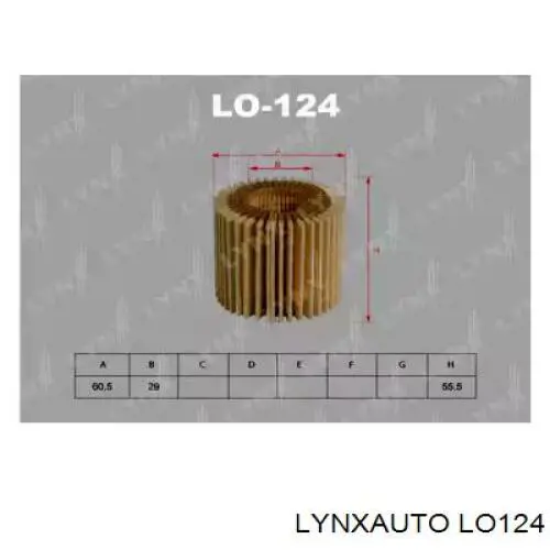 LO124 Lynxauto масляный фильтр