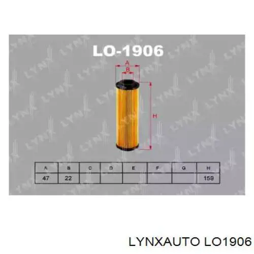 LO1906 Lynxauto масляный фильтр