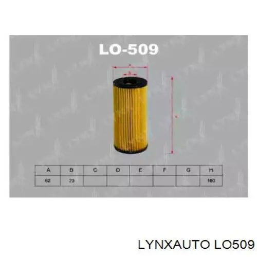 LO509 Lynxauto масляный фильтр