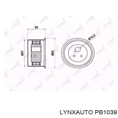 Ролик ГРМ PB1039 Lynxauto