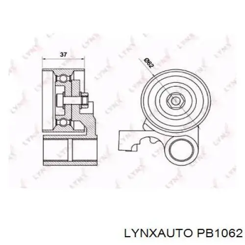 Ролик ГРМ PB1062 Lynxauto