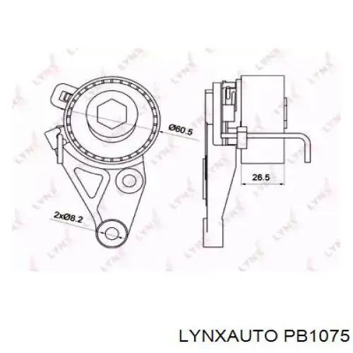 Натяжитель ремня ГРМ PB1075 Lynxauto