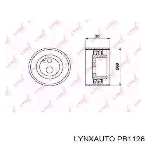 1307005E10 Nissan/Infiniti Ролик натяжителя ремня ГРМ