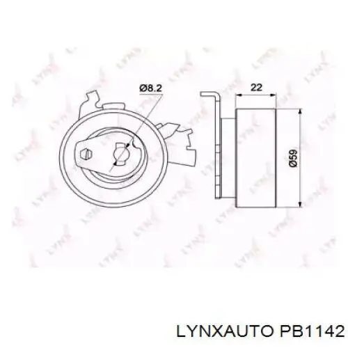 Ролик ГРМ PB1142 Lynxauto