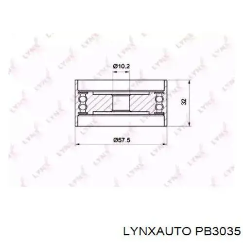 Паразитный ролик ГРМ PB3035 Lynxauto