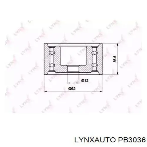 Паразитный ролик ГРМ PB3036 Lynxauto