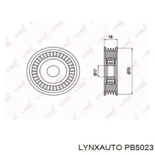 Натяжной ролик PB5023 Lynxauto