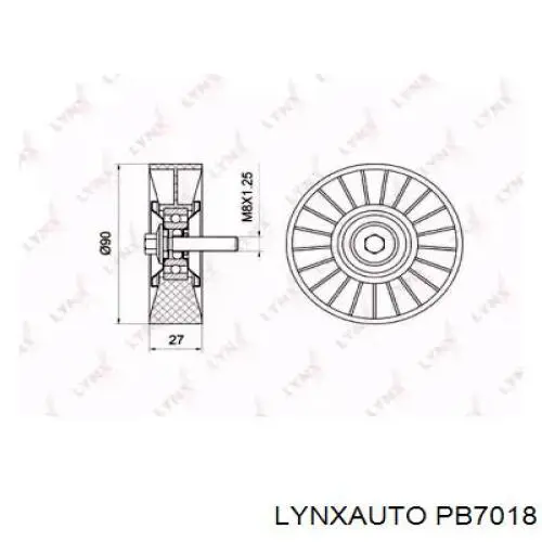 Паразитный ролик PB7018 Lynxauto