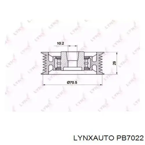 Паразитный ролик PB7022 Lynxauto