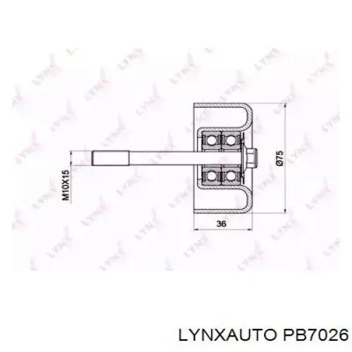 PB7026 Lynxauto rolo parasita da correia de transmissão