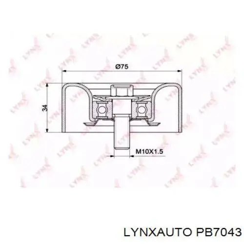 PB7043 Lynxauto rolo parasita da correia de transmissão