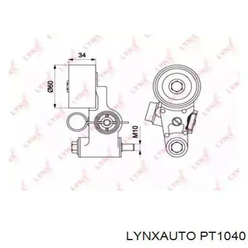 Натяжитель приводного ремня PT1040 Lynxauto