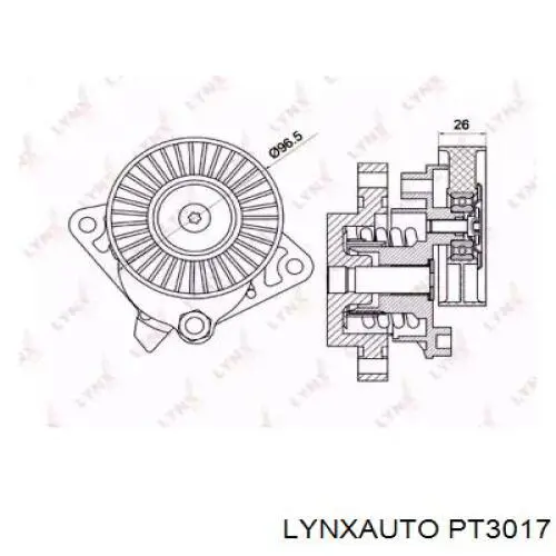 Натяжитель приводного ремня PT3017 Lynxauto