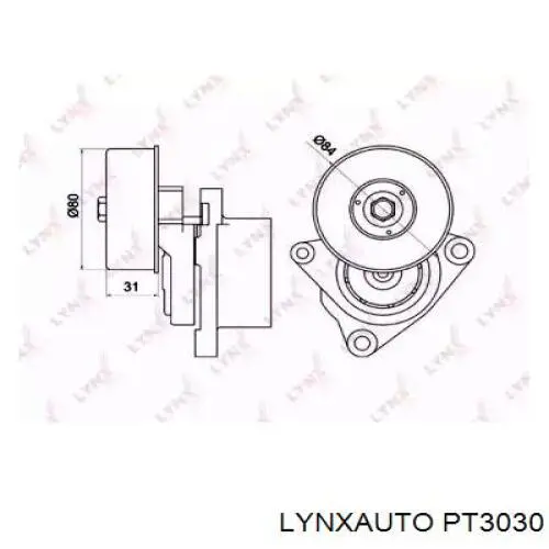 Натяжитель приводного ремня PT3030 Lynxauto