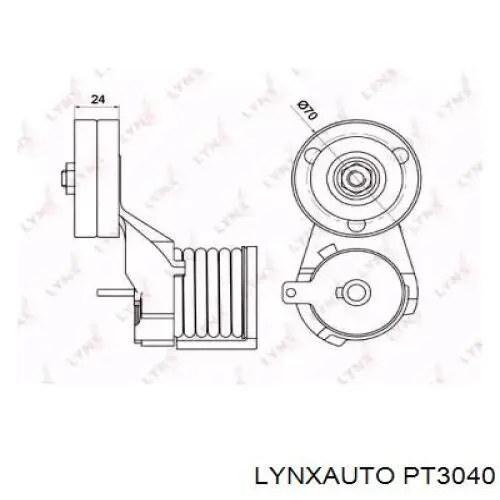 Натяжитель приводного ремня PT3040 Lynxauto