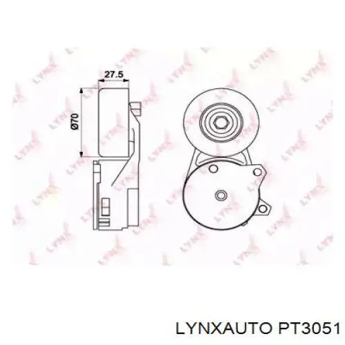 Натяжитель приводного ремня PT3051 Lynxauto