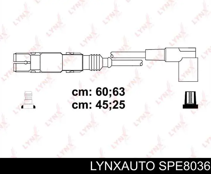 Высоковольтные провода SPE8036 Lynxauto