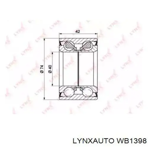 WB1398 Lynxauto Подшипник ступицы передней