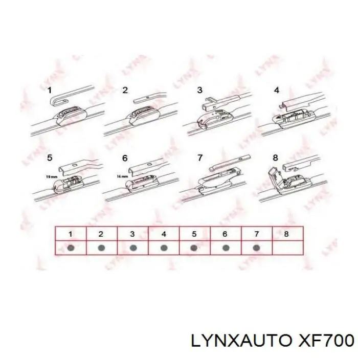 XF700 Lynxauto limpa-pára-brisas do pára-brisas de condutor