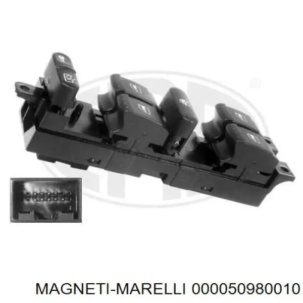 Кнопочный блок управления стеклоподъемником передний левый Magneti Marelli 000050980010