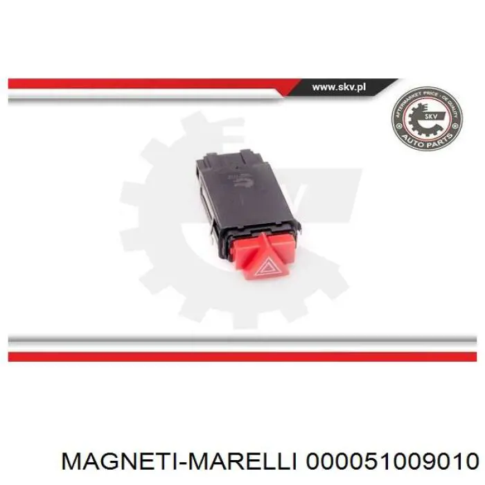 Купить 000051009010 Magneti Marelli Кнопка включения аварийной сигнализации