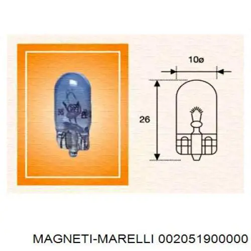Купить 002051900000 Magneti Marelli Лампочка поворота