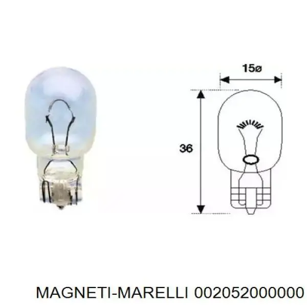 Купить 002052000000 Magneti Marelli Лампочка