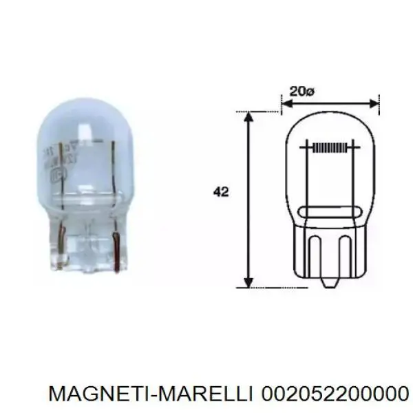 Лампочка MAGNETI MARELLI 002052200000