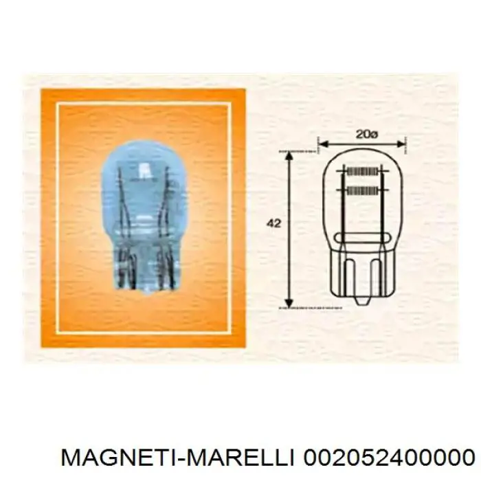 002052400000 Magneti Marelli лампочка