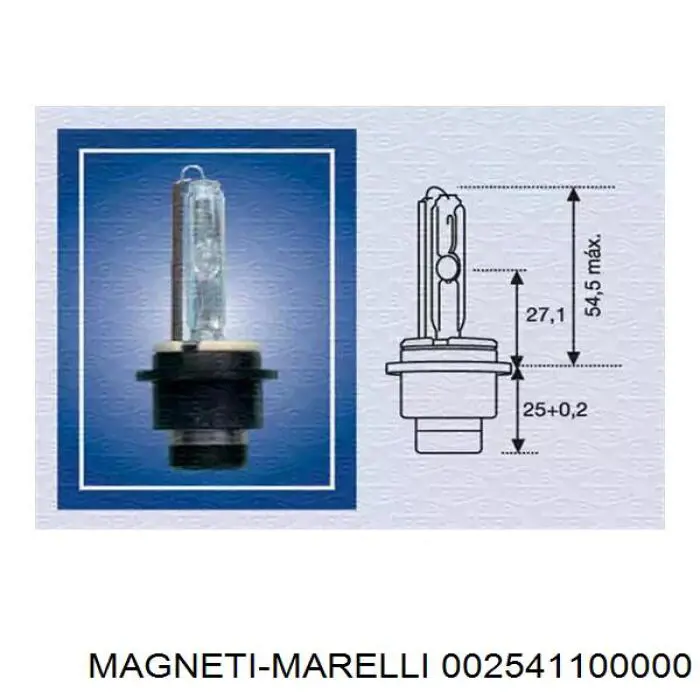 Bombilla De Xenon 002541100000 Magneti Marelli