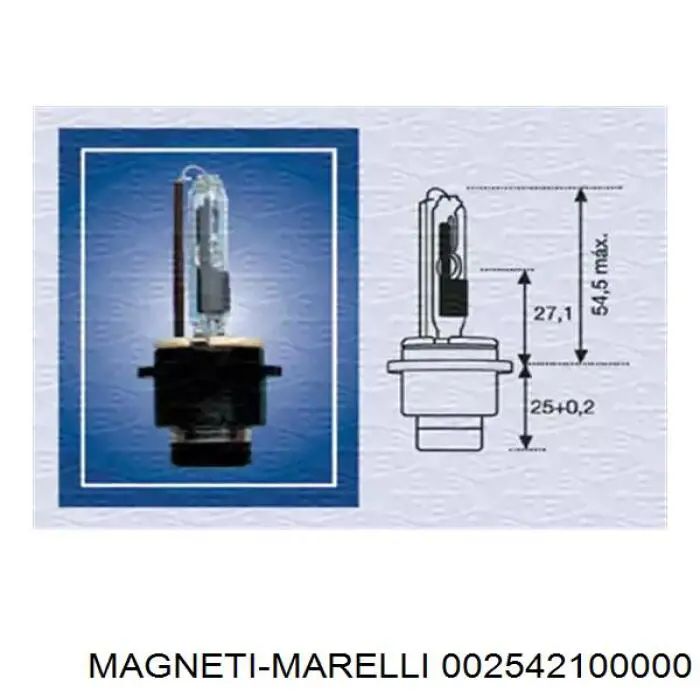 Лампочка ксеноновая 002542100000 Magneti Marelli