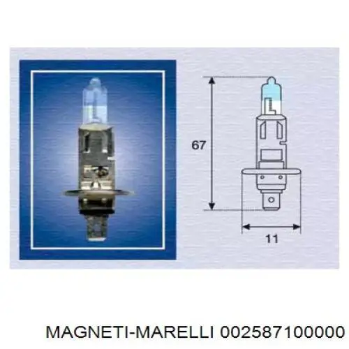 Лампочка ближнего света Magneti Marelli 002587100000 цена, от 2.16 USD