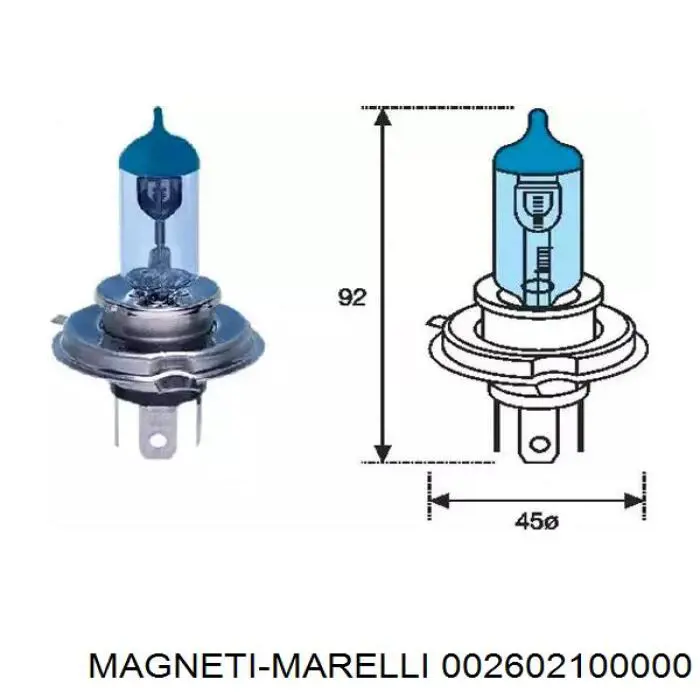 Лампочка галогенная 002602100000 Magneti Marelli