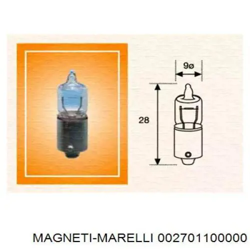 Bombilla 002701100000 Magneti Marelli