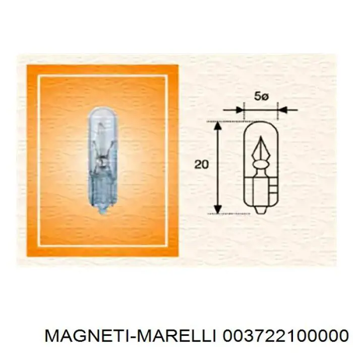 Лампочка 003722100000 Magneti Marelli