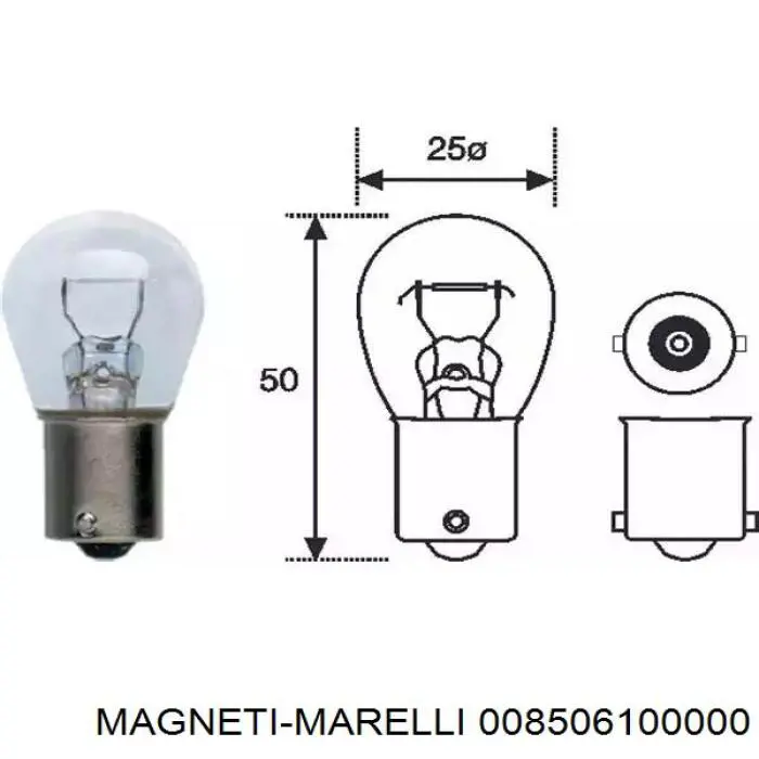 008506100000 Magneti Marelli лампочка