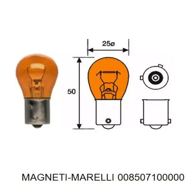 Лампочка 008507100000 Magneti Marelli