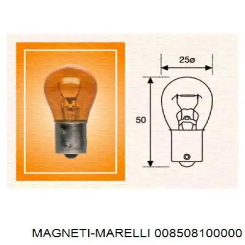 Лампочка 008508100000 Magneti Marelli